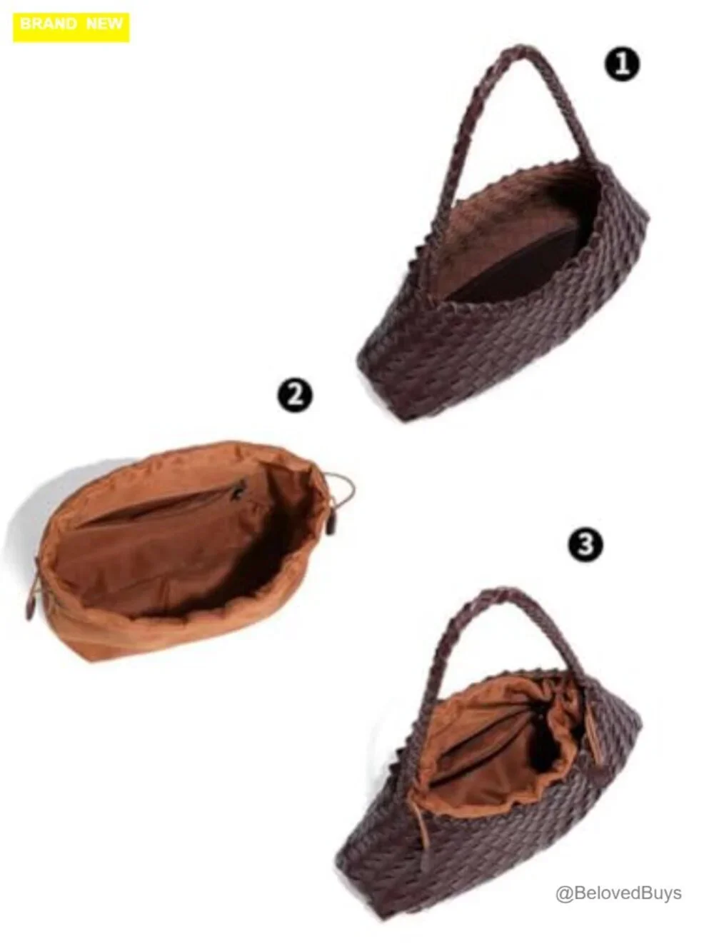 Faux Leather Hobo Bag with Drawstring Closure Trendy Shoulder Bag Tote Purse
